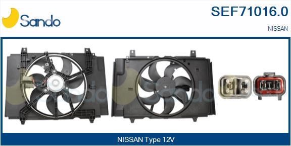 Sando SEF71016.0 Electric Motor, radiator fan SEF710160