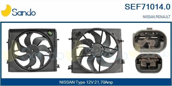 Sando SEF71014.0 Electric Motor, radiator fan SEF710140