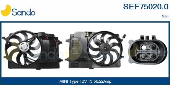 Sando SEF75020.0 Electric Motor, radiator fan SEF750200