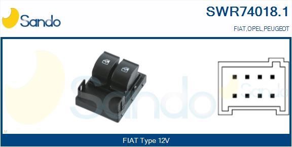 Sando SWR74018.1 Power window button SWR740181