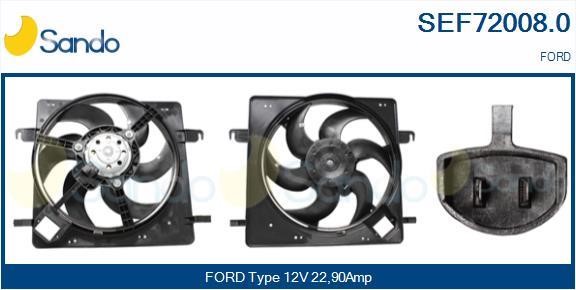 Sando SEF72008.0 Electric Motor, radiator fan SEF720080