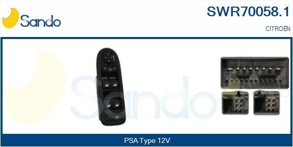 Sando SWR70058.1 Power window button SWR700581