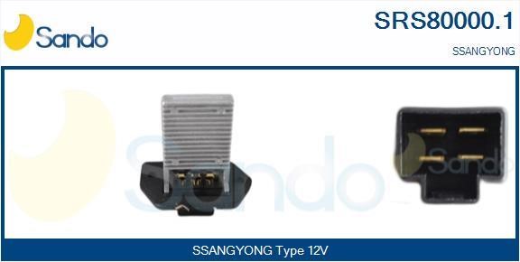 Sando SRS80000.1 Resistor, interior blower SRS800001