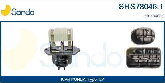 Sando SRS78046.1 Pre-resistor, electro motor radiator fan SRS780461
