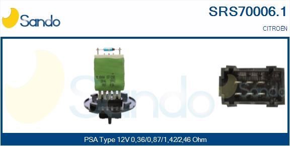 Sando SRS70006.1 Resistor, interior blower SRS700061