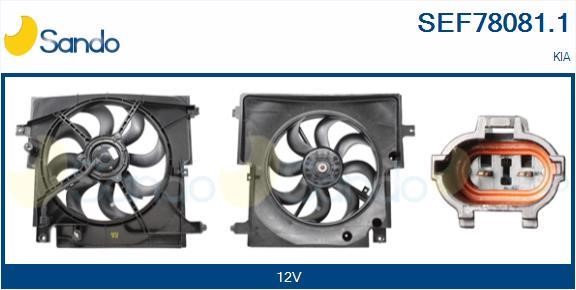 Sando SEF78081.1 Electric Motor, radiator fan SEF780811