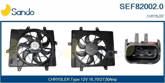 Sando SEF82002.0 Electric Motor, radiator fan SEF820020