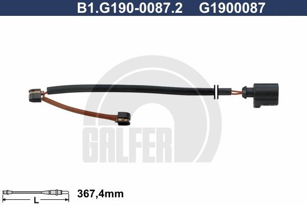 Galfer B1G19000872 Warning contact, brake pad wear B1G19000872