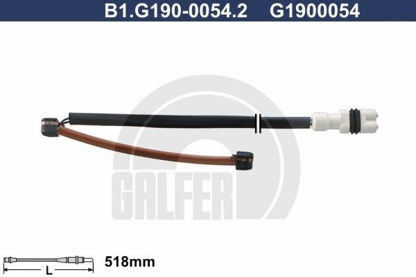 Galfer B1G19000542 Warning contact, brake pad wear B1G19000542
