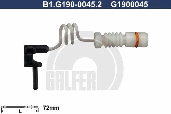 Galfer B1G19000452 Warning contact, brake pad wear B1G19000452
