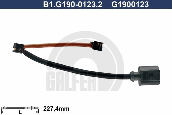 Galfer B1G19001232 Warning contact, brake pad wear B1G19001232