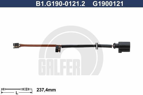 Galfer B1G19001212 Warning contact, brake pad wear B1G19001212