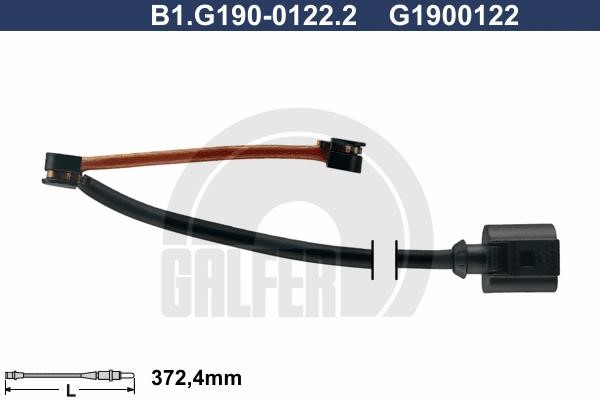 Galfer B1G19001222 Warning contact, brake pad wear B1G19001222