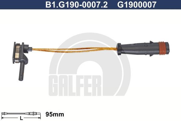 Galfer B1G19000072 Warning contact, brake pad wear B1G19000072