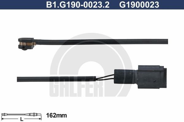 Galfer B1G19000232 Warning contact, brake pad wear B1G19000232