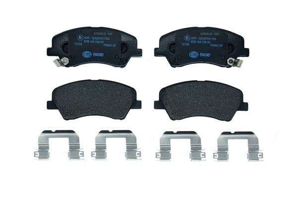 Brake Pad Set, disc brake Hella-Pagid 8DB 355 036-501