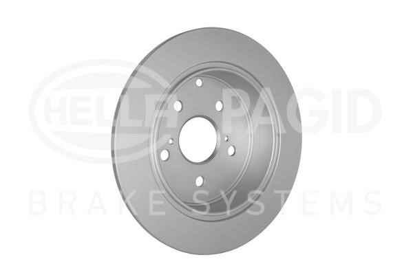 Rear brake disc, non-ventilated Hella-Pagid 8DD 355 132-591