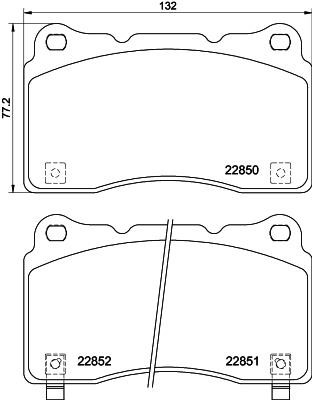 Hella-Pagid 8DB 355 039-151 Brake pad set 8DB355039151 8DB355039151 Hella-Pagid Brake pad set
