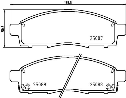 Brake pad set Hella-Pagid 8DB 355 023-401