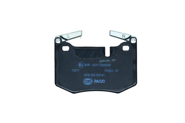 Brake Pad Set, disc brake Hella-Pagid 8DB 355 025-611