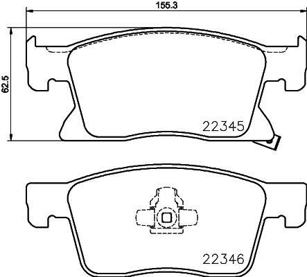 Buy Hella-Pagid 8DB355024781 – good price at EXIST.AE!