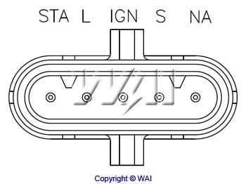 Alternator regulator Wai IM688