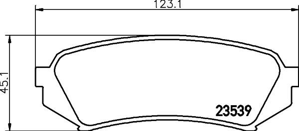 Hella-Pagid 8DB 355 027-641 Brake Pad Set, disc brake 8DB355027641