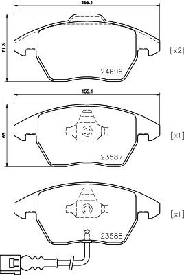 Buy Hella-Pagid 8DB355023161 – good price at EXIST.AE!