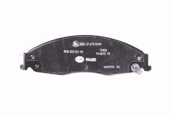 Brake Pad Set, disc brake Hella-Pagid 8DB 355 021-591