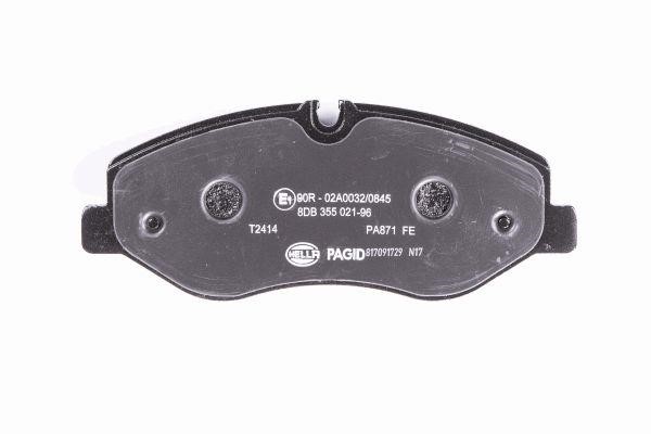 Brake Pad Set, disc brake Hella-Pagid 8DB 355 021-961
