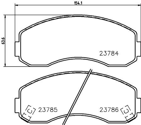 Hella-Pagid 8DB 355 027-941 Brake Pad Set, disc brake 8DB355027941