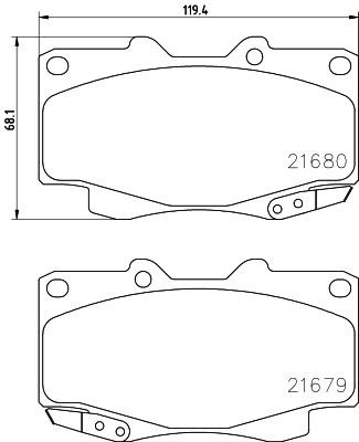 Hella-Pagid 8DB 355 027-171 Brake Pad Set, disc brake 8DB355027171