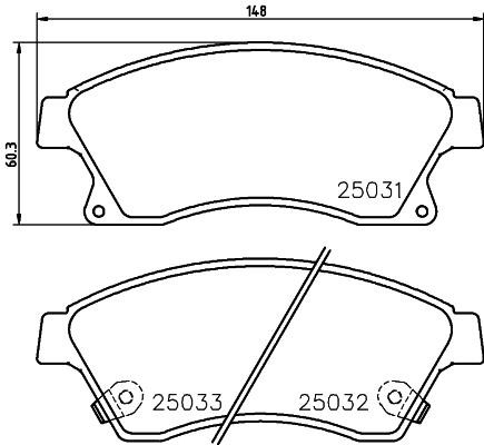 Hella-Pagid 8DB 355 028-811 Brake Pad Set, disc brake 8DB355028811