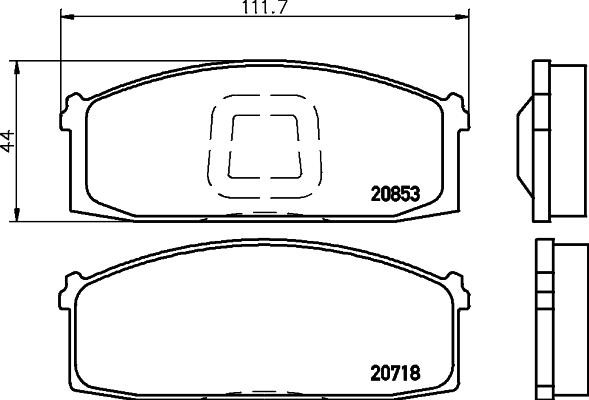 Hella-Pagid 8DB 355 029-271 Brake Pad Set, disc brake 8DB355029271