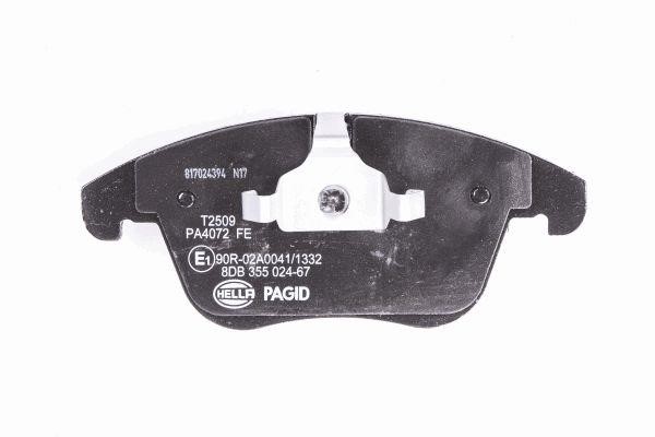 Brake Pad Set, disc brake Hella-Pagid 8DB 355 024-671