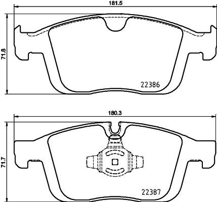 Brake pad set Hella-Pagid 8DB 355 025-261