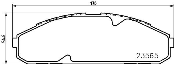 Hella-Pagid 8DB 355 027-671 Brake Pad Set, disc brake 8DB355027671