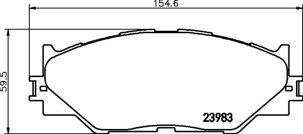 Hella-Pagid 8DB 355 028-131 Brake Pad Set, disc brake 8DB355028131