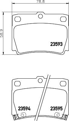 Hella-Pagid 8DB 355 027-741 Brake Pad Set, disc brake 8DB355027741