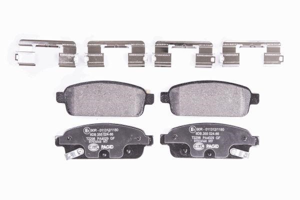 Hella-Pagid 8DB 355 024-861 Brake pad set 8DB355024861 8DB355024861 Hella-Pagid Brake pad set
