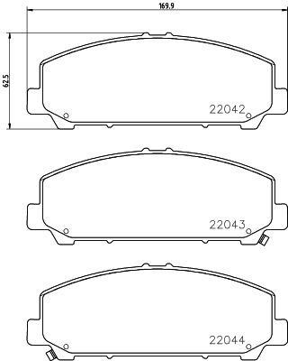Hella-Pagid 8DB 355 036-741 Brake Pad Set, disc brake 8DB355036741