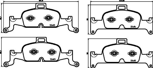 Hella-Pagid 8DB 355 025-811 Brake Pad Set, disc brake 8DB355025811