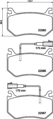 Hella-Pagid 8DB 355 039-031 Brake Pad Set, disc brake 8DB355039031