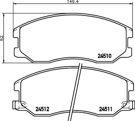 Hella-Pagid 8DB 355 028-581 Brake Pad Set, disc brake 8DB355028581