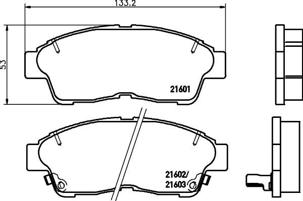 Hella-Pagid 8DB 355 027-101 Brake Pad Set, disc brake 8DB355027101