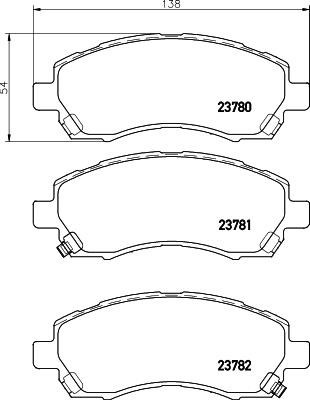 Hella-Pagid 8DB 355 027-931 Brake Pad Set, disc brake 8DB355027931