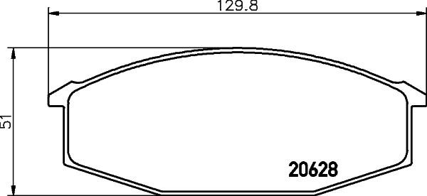 Hella-Pagid 8DB 355 029-811 Brake Pad Set, disc brake 8DB355029811