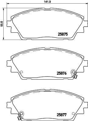 Brake Pad Set, disc brake Hella-Pagid 8DB 355 021-421