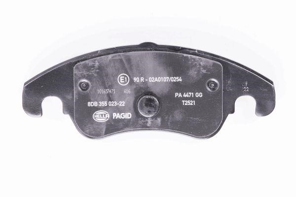 Brake Pad Set, disc brake Hella-Pagid 8DB 355 023-221