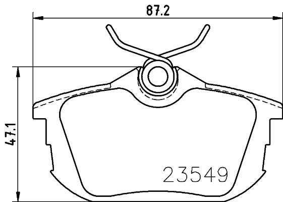 Hella-Pagid 8DB 355 030-371 Brake Pad Set, disc brake 8DB355030371
